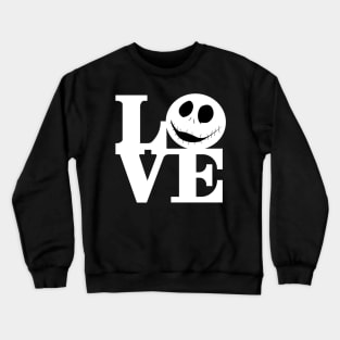 love is dead? WHITE Crewneck Sweatshirt